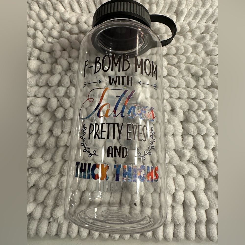 Handmade time marker water bottle 32oz